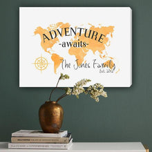 画像をギャラリービューアに読み込む, 18"x 24" Adventure Awaits Colorful Canvas | JDS