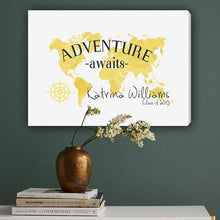 画像をギャラリービューアに読み込む, 18"x 24" Adventure Awaits Colorful Canvas | JDS