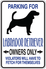 Cargar imagen en el visor de la galería, Personalized Novelty Pet Parking Sign, Animal Lover Signs, Funny Gift Signs