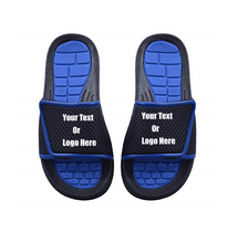 Load image into Gallery viewer, Custom designed girl & boys (kids) athletic slides with your personal or business logo.
