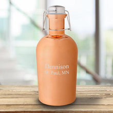 Cargar imagen en el visor de la galería, Personalized Copper 64oz Growler | JDS