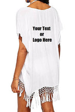 Load image into Gallery viewer, Custom Personalized Designed Women's Bohemia Printing Top Beach Bikini Cover-ups