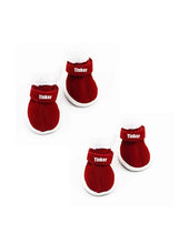 Cargar imagen en el visor de la galería, Custom Personalize Design Your Puppy Dog Christmas Shoes Booties Boots (pet Clothing)