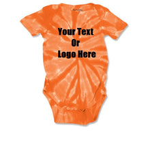 Load image into Gallery viewer, Custom Personalized Baby Tie-dye Infant Body Suit (creeper, Romper)