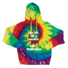 画像をギャラリービューアに読み込む, Custom Personalize Design Your Spiral Tie Dye Hoodie