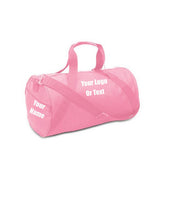 Load image into Gallery viewer, Custom Personalized Barrel Duffel Bag. Great For School Or College.