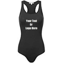 画像をギャラリービューアに読み込む, Custom Personalized Designed Womens Basic Solid Soft Stretchy Tank Top Bodysuit