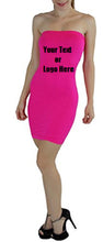 Cargar imagen en el visor de la galería, Custom Personalized Designed Womens Seamless Strapless Tube Dress | DG Custom Graphics