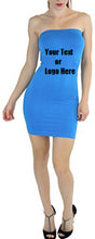 Cargar imagen en el visor de la galería, Custom Personalized Designed Womens Seamless Strapless Tube Dress | DG Custom Graphics