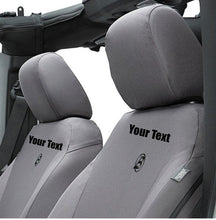 Load image into Gallery viewer, Custom Personalized Jeep Wrangler Seat Covers (front Seats)