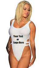 Load image into Gallery viewer, Custom Personalized Designed One Piece High Cut Bathing Swim Suit