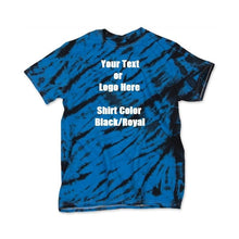 Cargar imagen en el visor de la galería, Custom Designed Personalized Tie Dye Tiger Stripe T-shirts
