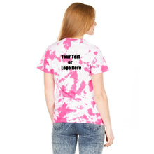 Cargar imagen en el visor de la galería, Custom Designed Personalized Tie Dye Breast Cancer Awareness T-shirts