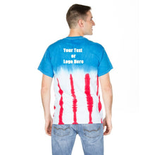 Cargar imagen en el visor de la galería, Custom Designed Personalized Tie Dye Flag T-shirts
