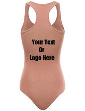 画像をギャラリービューアに読み込む, Custom Personalized Designed Womens Basic Solid Soft Stretchy Tank Top Bodysuit