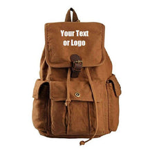 画像をギャラリービューアに読み込む, Custom Personalized Canvas Backpack 28 Liter Great For School Or College