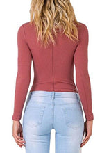 Load image into Gallery viewer, Custom Personalized Designed Women Choker V Neck Long Sleeve Bodysuit
