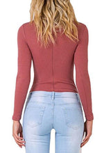 画像をギャラリービューアに読み込む, Custom Personalized Designed Women Choker V Neck Long Sleeve Bodysuit