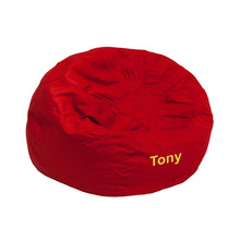 Cargar imagen en el visor de la galería, Custom Designed Bean Bag Chair for Kids or Adult's With Your Personalized Name | DG Custom Graphics