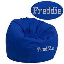 Cargar imagen en el visor de la galería, Custom Designed Bean Bag Chair for Kids or Adult's With Your Personalized Name