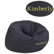 Cargar imagen en el visor de la galería, Custom Designed Bean Bag Chair for Kids or Adult's With Your Personalized Name