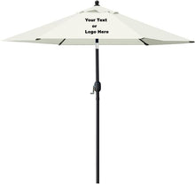 Cargar imagen en el visor de la galería, Custom Personalized Sturdy 7.5 ft Shade Vented Patio Umbrella Aluminum Poles with Polyester Canopy Portable for Beach Outdoor UV Protection