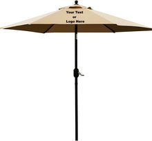 Cargar imagen en el visor de la galería, Custom Personalized Sturdy 7.5 ft Shade Vented Patio Umbrella Aluminum Poles with Polyester Canopy Portable for Beach Outdoor UV Protection