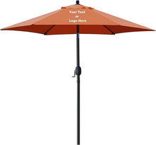 Load image into Gallery viewer, Custom Personalized Sturdy 7.5 ft Shade Vented Patio Umbrella Aluminum Poles with Polyester Canopy Portable for Beach Outdoor UV Protection