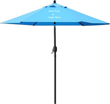 Cargar imagen en el visor de la galería, Custom Personalized Sturdy 7.5 ft Shade Vented Patio Umbrella Aluminum Poles with Polyester Canopy Portable for Beach Outdoor UV Protection