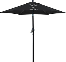 Load image into Gallery viewer, Custom Personalized Sturdy 7.5 ft Shade Vented Patio Umbrella Aluminum Poles with Polyester Canopy Portable for Beach Outdoor UV Protection