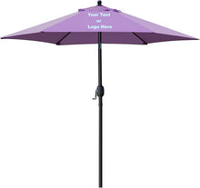 Cargar imagen en el visor de la galería, Custom Personalized Sturdy 7.5 ft Shade Vented Patio Umbrella Aluminum Poles with Polyester Canopy Portable for Beach Outdoor UV Protection