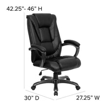 Cargar imagen en el visor de la galería, Custom Designed Oma High Back Executive Swivel Ergonomic Office Chair with Smoke Metal Base and Arms Personalized Name &amp; Graphic