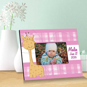 Personalized Pink Baby Giraffe Children Picture Frames | JDS