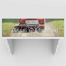 Load image into Gallery viewer, Personalized Just Married Canvas Sign - Black/White or Color | JDS