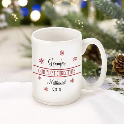 Personalized Our First Christmas Coffee Mug | JDS