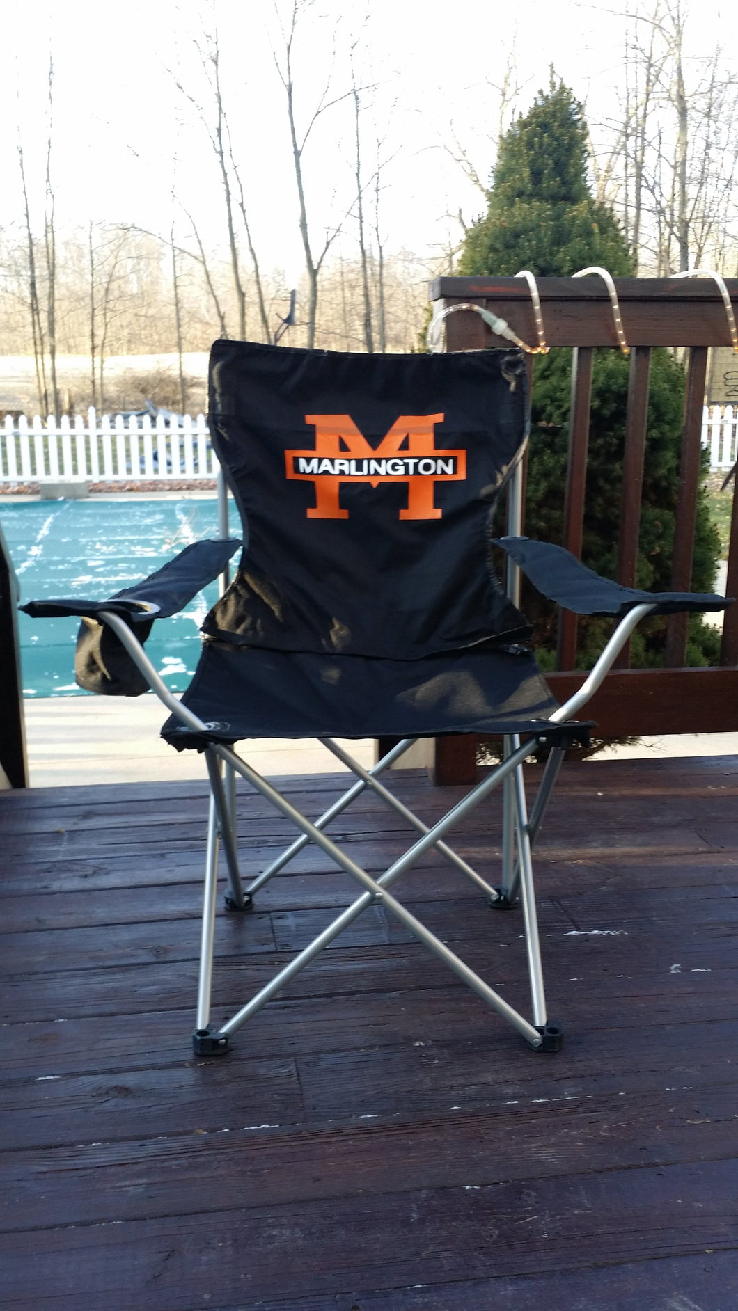 Custom Designed Folding Chairs With Your Personal Or Business Logo.