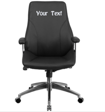 Cargar imagen en el visor de la galería, Custom Designed Mid Back Executive Chair With Your Personalized Name &amp; Graphic