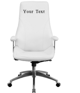 Custom Designed High Back Executive Chair With Your Personalized Name & Graphic