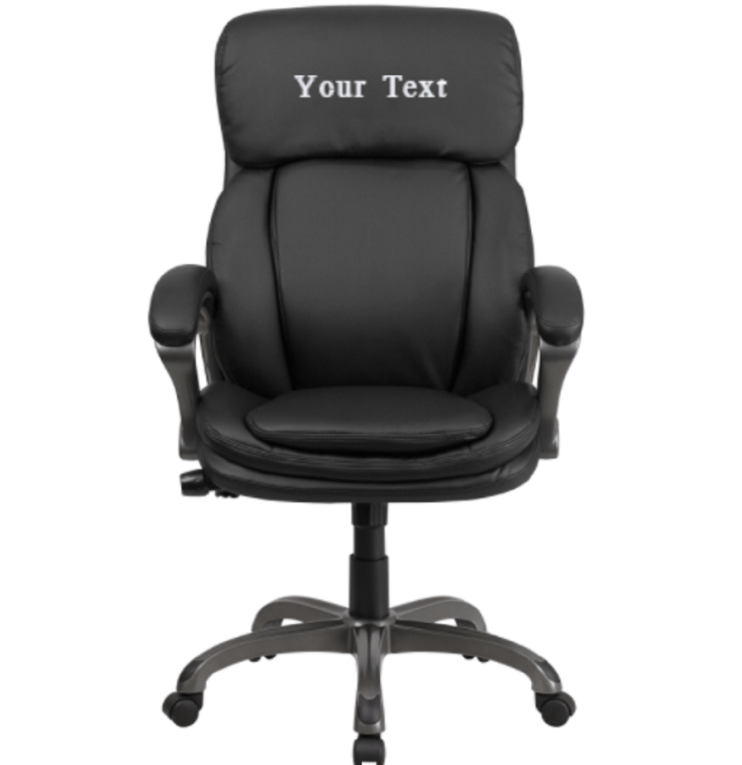 Custom Designed Lumbar Support Executive Chair With Your Personalized Name & Graphic