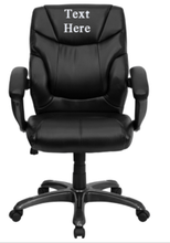 Load image into Gallery viewer, Custom Designed Overstuffed Executive Office Chair With Your Personalized Name &amp; Graphic