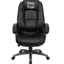 Load image into Gallery viewer, Custom Designed Deep Curved Lumbar Executive Office Chair With Your Personalized Name &amp; Graphic