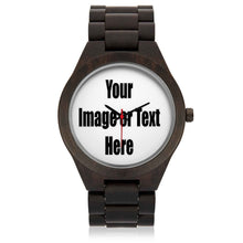 Load image into Gallery viewer, Personalized Wood Watch with Full Color Artwork, Photo or Logo