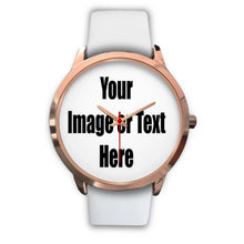 Load image into Gallery viewer, Personalized Rose Gold Watch with Full Color Artwork, Photo or Logo