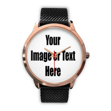 Load image into Gallery viewer, Personalized Rose Gold Watch with Full Color Artwork, Photo or Logo