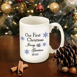 Personalized Our First Christmas Coffee Mug | JDS