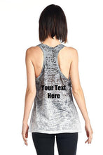 Load image into Gallery viewer, Custom Personalized Designed Women&#39;s Ombre Burnout Workout Tank Tops