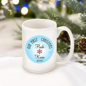 Personalized Our First Christmas Coffee Mug | JDS