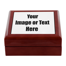 Load image into Gallery viewer, Personalized Jewelry Box with Full Color Artwork, Photo or Logo