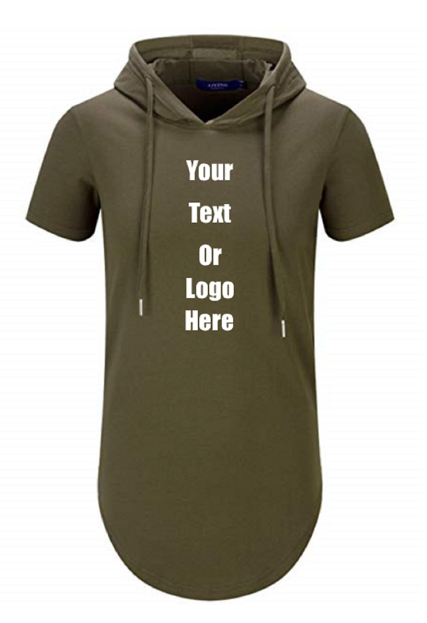 Longline short sleeve hoodie sales