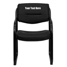 Load image into Gallery viewer, Custom Designed Executive Side Reception Chair with Sled Base with Personalized Name